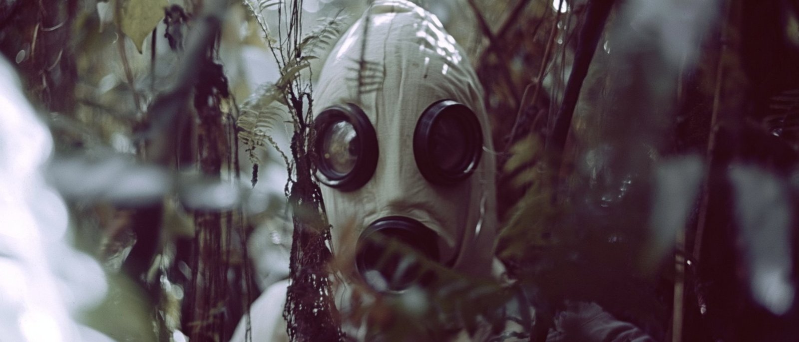 Masked figure — Uganda field photograph
